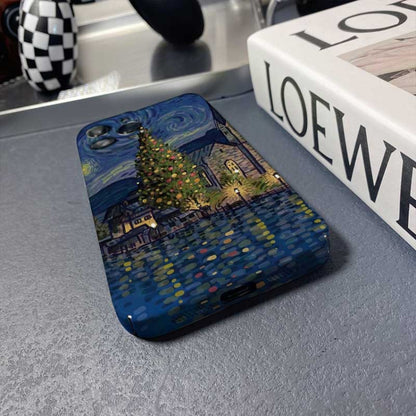 Precise Hole Oil Painting Pattern PC Phone Case, For iPhone X / XS, For iPhone XR, For iPhone XS Max, For iPhone 8 Plus / 7 Plus