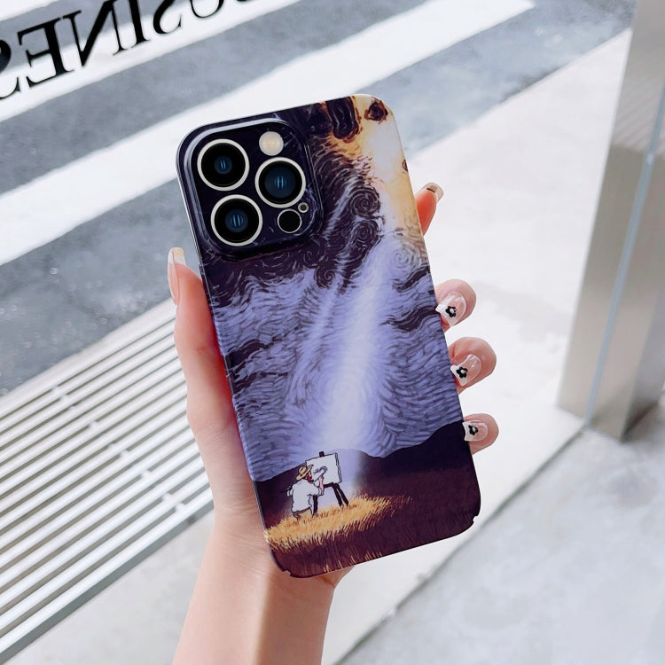 Precise Hole Oil Painting Pattern PC Phone Case, For iPhone XS Max, For iPhone XR