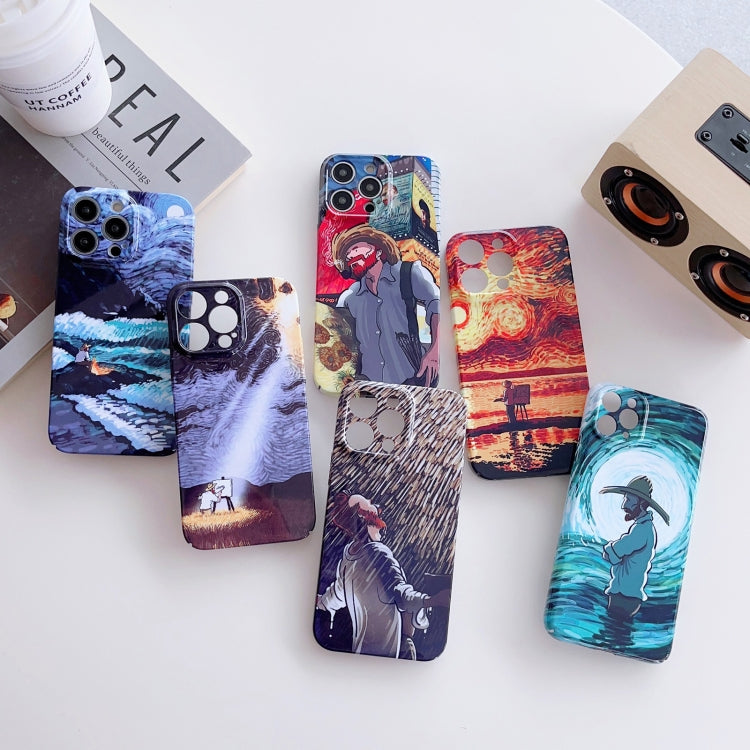 Precise Hole Oil Painting Pattern PC Phone Case, For iPhone XS Max, For iPhone XR