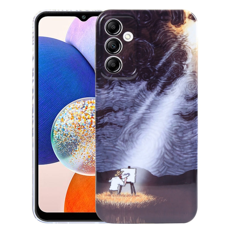 Precise Hole Oil Painting Pattern PC Phone Case, For Samsung Galaxy S23 5G, For Samsung Galaxy S23 Ultra 5G, For Samsung Galaxy S22 5G, For Samsung Galaxy S22+ 5G, For Samsung Galaxy S22 Ultra 5G, For Samsung Galaxy A14 5G, For Samsung Galaxy A34 5G   ...