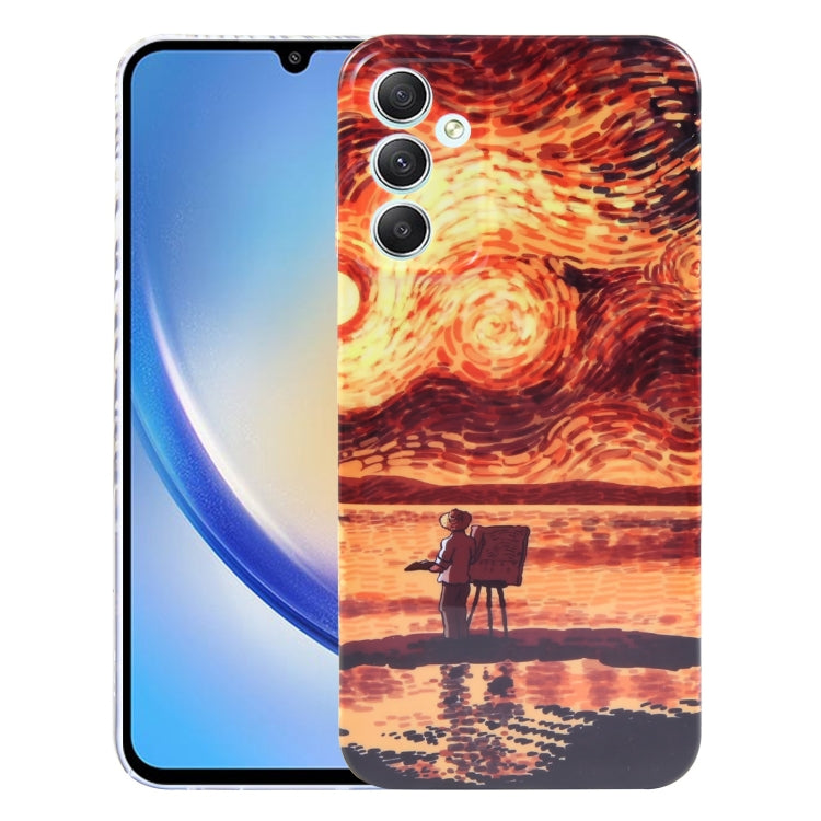 Precise Hole Oil Painting Pattern PC Phone Case, For Samsung Galaxy S23 5G, For Samsung Galaxy S23 Ultra 5G, For Samsung Galaxy S22 5G, For Samsung Galaxy S22+ 5G, For Samsung Galaxy S22 Ultra 5G, For Samsung Galaxy A14 5G, For Samsung Galaxy A34 5G   ...