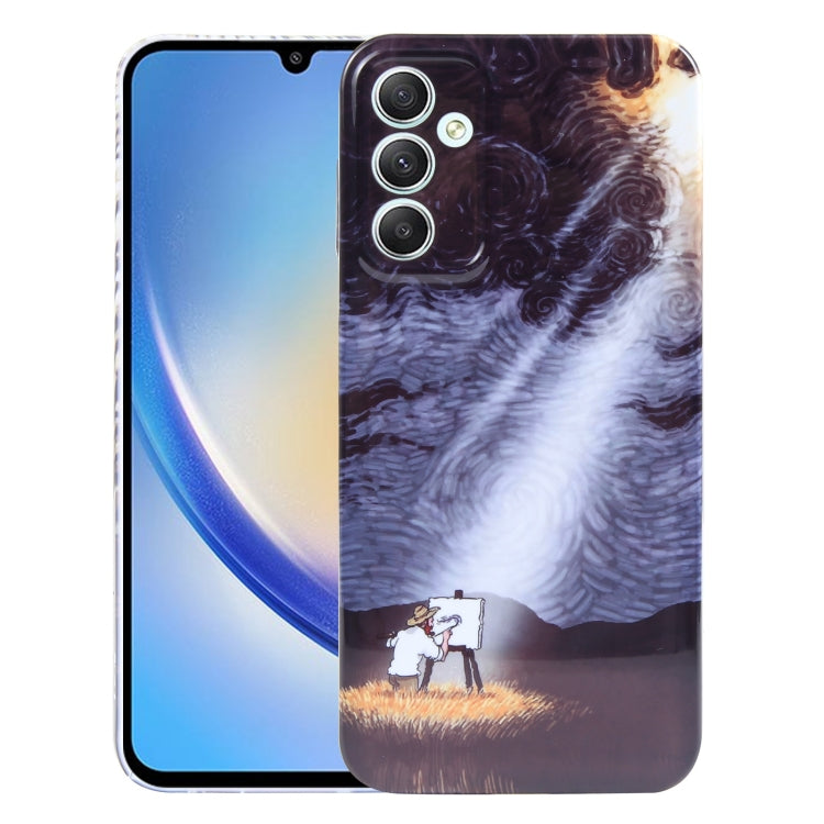 Precise Hole Oil Painting Pattern PC Phone Case, For Samsung Galaxy S23 5G, For Samsung Galaxy S23 Ultra 5G, For Samsung Galaxy S22 5G, For Samsung Galaxy S22+ 5G, For Samsung Galaxy S22 Ultra 5G, For Samsung Galaxy A14 5G, For Samsung Galaxy A34 5G   ...
