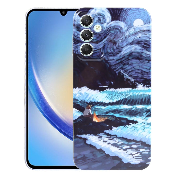 Precise Hole Oil Painting Pattern PC Phone Case, For Samsung Galaxy S23 5G, For Samsung Galaxy S23 Ultra 5G, For Samsung Galaxy S22 5G, For Samsung Galaxy S22+ 5G, For Samsung Galaxy S22 Ultra 5G, For Samsung Galaxy A14 5G, For Samsung Galaxy A34 5G   ...