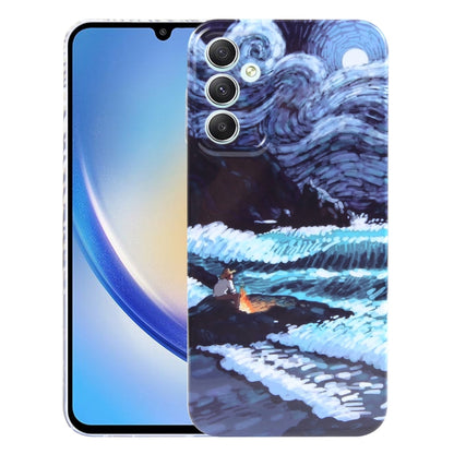 Precise Hole Oil Painting Pattern PC Phone Case, For Samsung Galaxy S23 5G, For Samsung Galaxy S23 Ultra 5G, For Samsung Galaxy S22 5G, For Samsung Galaxy S22+ 5G, For Samsung Galaxy S22 Ultra 5G, For Samsung Galaxy A14 5G, For Samsung Galaxy A34 5G   ...