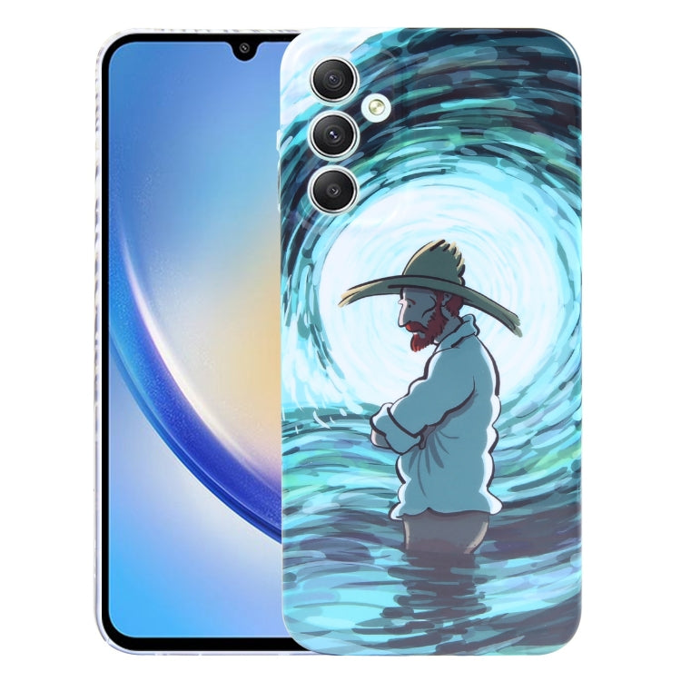 Precise Hole Oil Painting Pattern PC Phone Case, For Samsung Galaxy S23 5G, For Samsung Galaxy S23 Ultra 5G, For Samsung Galaxy S22 5G, For Samsung Galaxy S22+ 5G, For Samsung Galaxy S22 Ultra 5G, For Samsung Galaxy A14 5G, For Samsung Galaxy A34 5G   ...