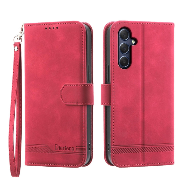 Dierfeng Dream Line TPU + PU Leather Phone Case, For Samsung Galaxy A15, For Samsung Galaxy A05, For Samsung Galaxy A05s, For Samsung Galaxy A25 5G Global, For Samsung Galaxy M54 5G, For Samsung Galaxy M62