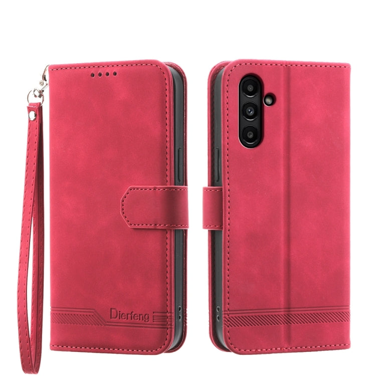 Dierfeng Dream Line TPU + PU Leather Phone Case, For Samsung Galaxy A15, For Samsung Galaxy A05, For Samsung Galaxy A05s, For Samsung Galaxy A25 5G Global, For Samsung Galaxy M54 5G, For Samsung Galaxy M62