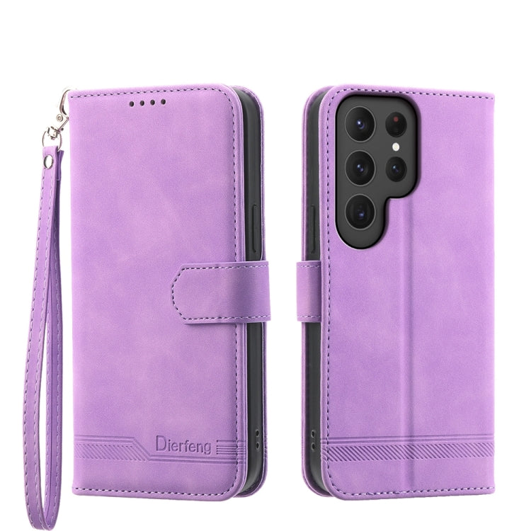 Dierfeng Dream Line TPU + PU Leather Phone Case, For Samsung Galaxy M55, For Samsung Galaxy M15 5G / F15 5G, For Samsung Galaxy Xcover 7, For Samsung Galaxy A55, For Samsung Galaxy A35, For Samsung Galaxy S24 Ultra 5G, For Samsung Galaxy S24+ 5G       ...