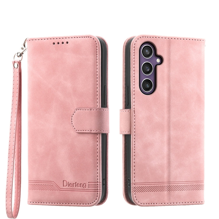 Dierfeng Dream Line TPU + PU Leather Phone Case, For Samsung Galaxy M55, For Samsung Galaxy M15 5G / F15 5G, For Samsung Galaxy Xcover 7, For Samsung Galaxy A55, For Samsung Galaxy A35, For Samsung Galaxy S24 Ultra 5G, For Samsung Galaxy S24+ 5G       ...