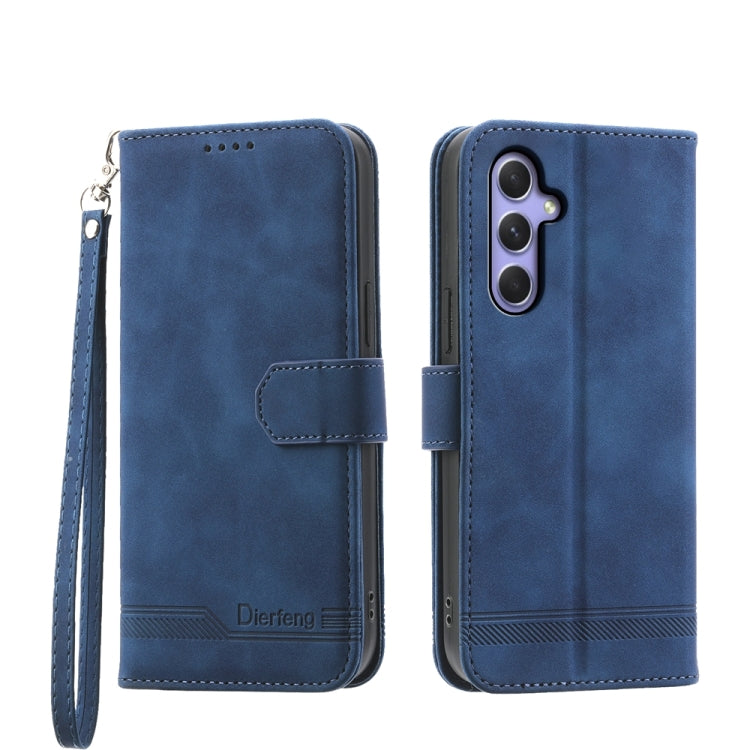 Dierfeng Dream Line TPU + PU Leather Phone Case, For Samsung Galaxy M55, For Samsung Galaxy M15 5G / F15 5G, For Samsung Galaxy Xcover 7, For Samsung Galaxy A55, For Samsung Galaxy A35, For Samsung Galaxy S24 Ultra 5G, For Samsung Galaxy S24+ 5G       ...