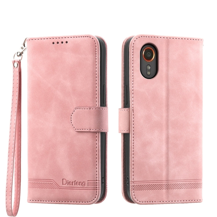 Dierfeng Dream Line TPU + PU Leather Phone Case, For Samsung Galaxy M55, For Samsung Galaxy M15 5G / F15 5G, For Samsung Galaxy Xcover 7, For Samsung Galaxy A55, For Samsung Galaxy A35, For Samsung Galaxy S24 Ultra 5G, For Samsung Galaxy S24+ 5G       ...