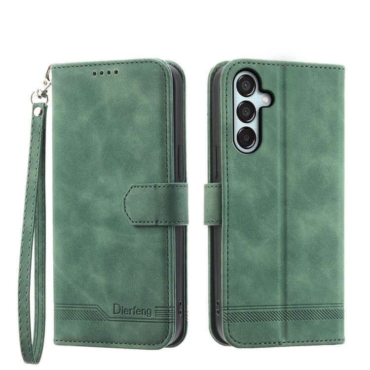 Dierfeng Dream Line TPU + PU Leather Phone Case, For Samsung Galaxy M55, For Samsung Galaxy M15 5G / F15 5G, For Samsung Galaxy Xcover 7, For Samsung Galaxy A55, For Samsung Galaxy A35, For Samsung Galaxy S24 Ultra 5G, For Samsung Galaxy S24+ 5G       ...