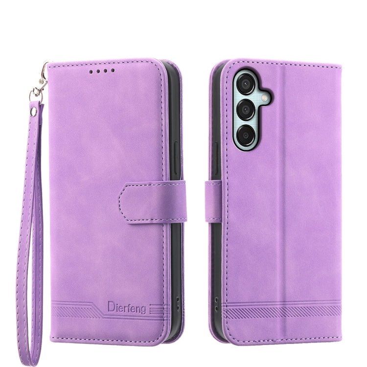 Dierfeng Dream Line TPU + PU Leather Phone Case, For Samsung Galaxy M55, For Samsung Galaxy M15 5G / F15 5G, For Samsung Galaxy Xcover 7, For Samsung Galaxy A55, For Samsung Galaxy A35, For Samsung Galaxy S24 Ultra 5G, For Samsung Galaxy S24+ 5G       ...