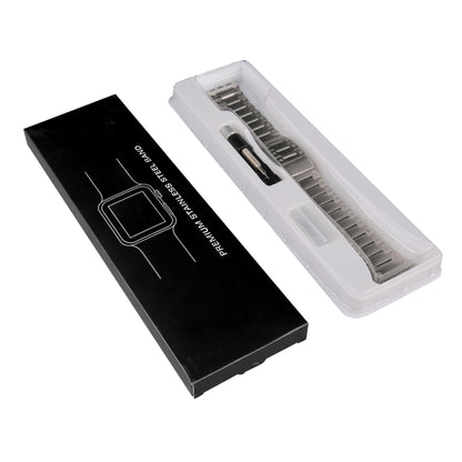 Double Rows Metal Watch Band, For Apple Watch Series 10 46mm, For Apple Watch Series 10 42mm, For Apple Watch SE 2023 44mm, For Apple Watch SE 2023 40mm, For Apple Watch Ultra 2 49mm, For Apple Watch 9 45mm, For Apple Watch 9 41mm                      ...