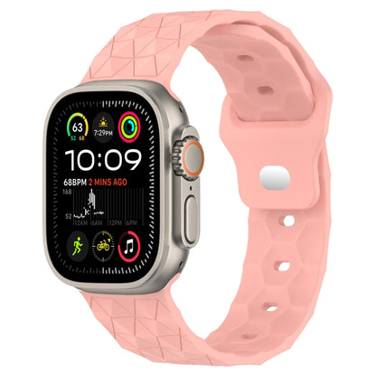 Football Texture Silicone Watch Band, For Apple Watch Ultra 2 49mm, For Apple Watch 9 45mm, For Apple Watch 9 41mm, For Apple Watch Ultra 49mm