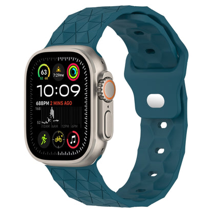 Football Texture Silicone Watch Band, For Apple Watch Ultra 2 49mm, For Apple Watch 9 45mm, For Apple Watch 9 41mm, For Apple Watch Ultra 49mm