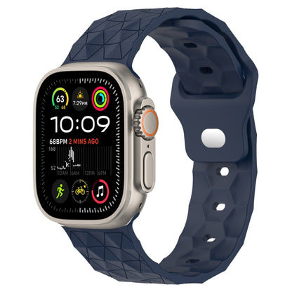 Football Texture Silicone Watch Band, For Apple Watch Ultra 2 49mm, For Apple Watch 9 45mm, For Apple Watch 9 41mm, For Apple Watch Ultra 49mm