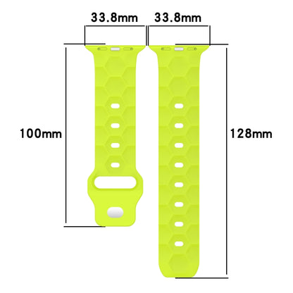 Football Texture Silicone Watch Band, For Apple Watch Series 10 46mm, For Apple Watch Series 10 42mm, For Apple Watch SE 2023 44mm, For Apple Watch SE 2023 40mm