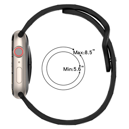 Football Texture Silicone Watch Band, For Apple Watch Series 10 46mm, For Apple Watch Series 10 42mm, For Apple Watch SE 2023 44mm, For Apple Watch SE 2023 40mm