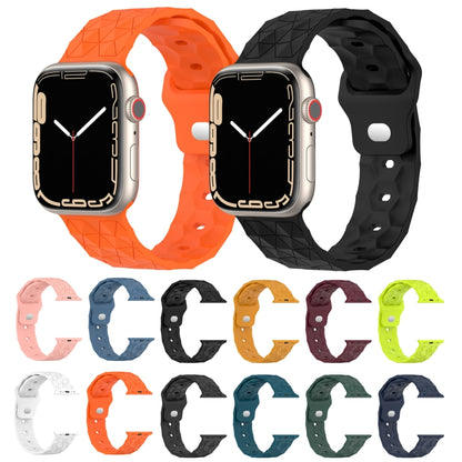 Football Texture Silicone Watch Band, For Apple Watch 7 41mm, For Apple Watch 7 45mm, For Apple Watch SE 40mm, For Apple Watch SE 44mm