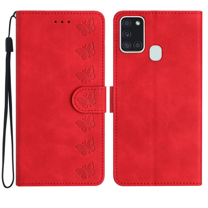 Seven Butterflies Embossed Leather Phone Case, For Samsung Galaxy A13 5G, For Samsung Galaxy A14 5G, For Samsung Galaxy A20 / A30, For Samsung Galaxy S24 5G, For Samsung Galaxy A05s, For Samsung Galaxy A20e, For Samsung Galaxy A20s                     ...