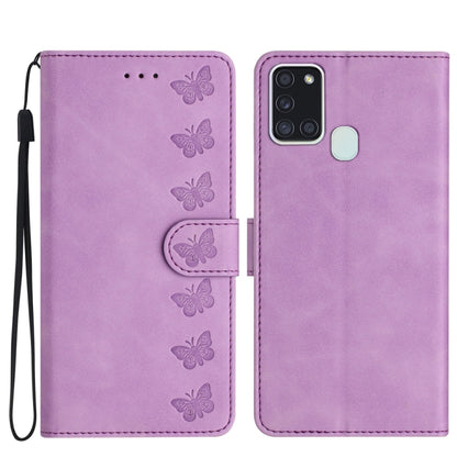 Seven Butterflies Embossed Leather Phone Case, For Samsung Galaxy A13 5G, For Samsung Galaxy A14 5G, For Samsung Galaxy A20 / A30, For Samsung Galaxy S24 5G, For Samsung Galaxy A05s, For Samsung Galaxy A20e, For Samsung Galaxy A20s                     ...
