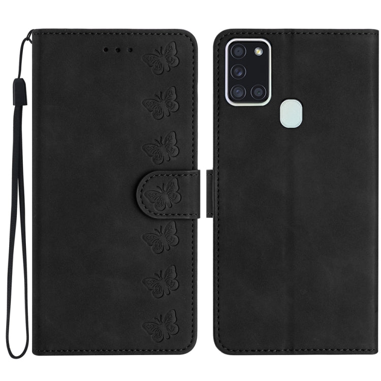 Seven Butterflies Embossed Leather Phone Case, For Samsung Galaxy A13 5G, For Samsung Galaxy A14 5G, For Samsung Galaxy A20 / A30, For Samsung Galaxy S24 5G, For Samsung Galaxy A05s, For Samsung Galaxy A20e, For Samsung Galaxy A20s                     ...