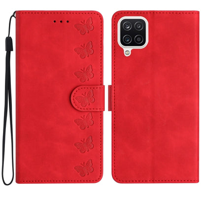 Seven Butterflies Embossed Leather Phone Case, For Samsung Galaxy A13 5G, For Samsung Galaxy A14 5G, For Samsung Galaxy A20 / A30, For Samsung Galaxy S24 5G, For Samsung Galaxy A05s, For Samsung Galaxy A20e, For Samsung Galaxy A20s                     ...