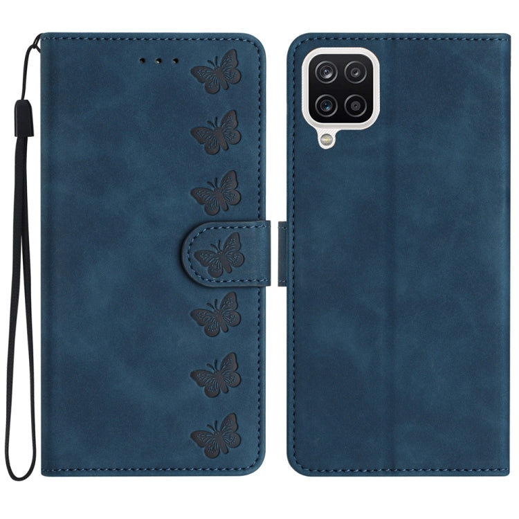 Seven Butterflies Embossed Leather Phone Case, For Samsung Galaxy A13 5G, For Samsung Galaxy A14 5G, For Samsung Galaxy A20 / A30, For Samsung Galaxy S24 5G, For Samsung Galaxy A05s, For Samsung Galaxy A20e, For Samsung Galaxy A20s                     ...