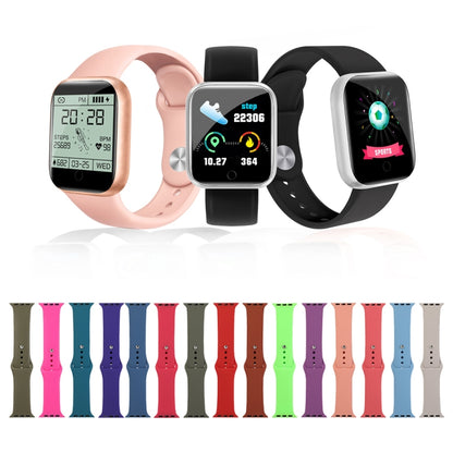 Silicone Watch Replacement Strap, Long Section (Men), For Apple Watch Series 8&7 41mm / SE 2&6&SE&5&4 40mm / 3&2&1 38mm, For Apple Watch Ultra 49mm / Series 8&7 45mm / SE 2&6&SE&5&4 44mm / 3&2&1 42mm