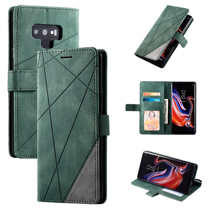 Skin Feel Splicing Horizontal Flip Leather Case with Holder & Card Slots & Wallet & Photo Frame, For Samsung Galaxy Note9, For Samsung Galaxy Note 10, For Samsung Galaxy Note 10 Pro, For Samsung Galaxy S8 Plus, For Samsung Galaxy S9 Plus               ...