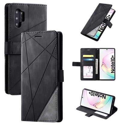 Skin Feel Splicing Horizontal Flip Leather Case with Holder & Card Slots & Wallet & Photo Frame, For Samsung Galaxy Note9, For Samsung Galaxy Note 10, For Samsung Galaxy Note 10 Pro, For Samsung Galaxy S8 Plus, For Samsung Galaxy S9 Plus               ...