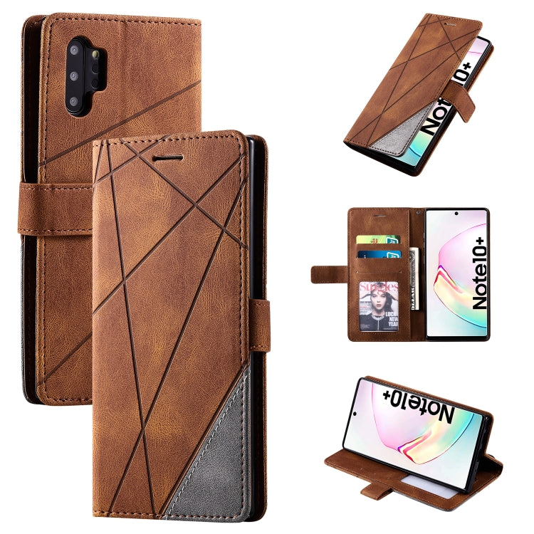 Skin Feel Splicing Horizontal Flip Leather Case with Holder & Card Slots & Wallet & Photo Frame, For Samsung Galaxy Note9, For Samsung Galaxy Note 10, For Samsung Galaxy Note 10 Pro, For Samsung Galaxy S8 Plus, For Samsung Galaxy S9 Plus               ...