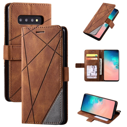 Skin Feel Splicing Horizontal Flip Leather Case with Holder & Card Slots & Wallet & Photo Frame, For Samsung Galaxy Note9, For Samsung Galaxy Note 10, For Samsung Galaxy Note 10 Pro, For Samsung Galaxy S8 Plus, For Samsung Galaxy S9 Plus               ...