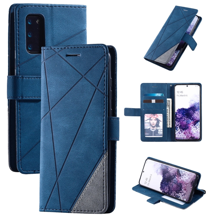 Skin Feel Splicing Horizontal Flip Leather Case with Holder & Card Slots & Wallet & Photo Frame, For Samsung Galaxy S20, For Samsung Galaxy S20 Plus, For Samsung Galaxy S20 Ultra, For Samsung Galaxy S8, For Samsung Galaxy J6, For Samsung Galaxy A50    ...