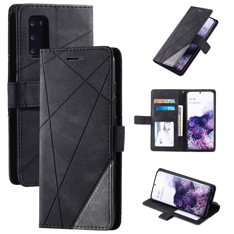 Skin Feel Splicing Horizontal Flip Leather Case with Holder & Card Slots & Wallet & Photo Frame, For Samsung Galaxy S20, For Samsung Galaxy S20 Plus, For Samsung Galaxy S20 Ultra, For Samsung Galaxy S8, For Samsung Galaxy J6, For Samsung Galaxy A50    ...