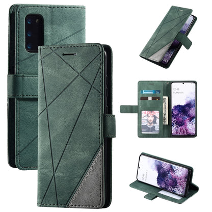 Skin Feel Splicing Horizontal Flip Leather Case with Holder & Card Slots & Wallet & Photo Frame, For Samsung Galaxy S20, For Samsung Galaxy S20 Plus, For Samsung Galaxy S20 Ultra, For Samsung Galaxy S8, For Samsung Galaxy J6, For Samsung Galaxy A50    ...