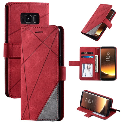 Skin Feel Splicing Horizontal Flip Leather Case with Holder & Card Slots & Wallet & Photo Frame, For Samsung Galaxy S20, For Samsung Galaxy S20 Plus, For Samsung Galaxy S20 Ultra, For Samsung Galaxy S8, For Samsung Galaxy J6, For Samsung Galaxy A50    ...