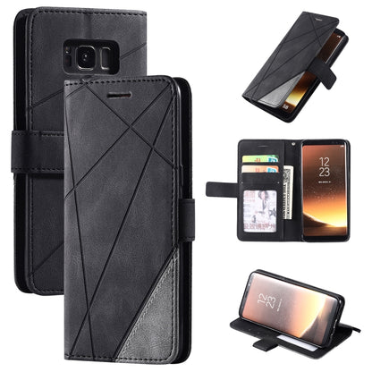 Skin Feel Splicing Horizontal Flip Leather Case with Holder & Card Slots & Wallet & Photo Frame, For Samsung Galaxy S20, For Samsung Galaxy S20 Plus, For Samsung Galaxy S20 Ultra, For Samsung Galaxy S8, For Samsung Galaxy J6, For Samsung Galaxy A50    ...