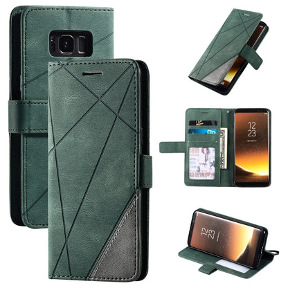 Skin Feel Splicing Horizontal Flip Leather Case with Holder & Card Slots & Wallet & Photo Frame, For Samsung Galaxy S20, For Samsung Galaxy S20 Plus, For Samsung Galaxy S20 Ultra, For Samsung Galaxy S8, For Samsung Galaxy J6, For Samsung Galaxy A50    ...