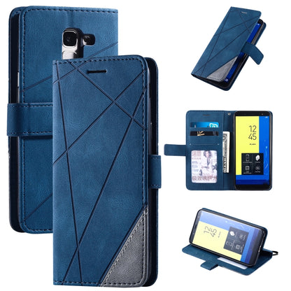 Skin Feel Splicing Horizontal Flip Leather Case with Holder & Card Slots & Wallet & Photo Frame, For Samsung Galaxy S20, For Samsung Galaxy S20 Plus, For Samsung Galaxy S20 Ultra, For Samsung Galaxy S8, For Samsung Galaxy J6, For Samsung Galaxy A50    ...