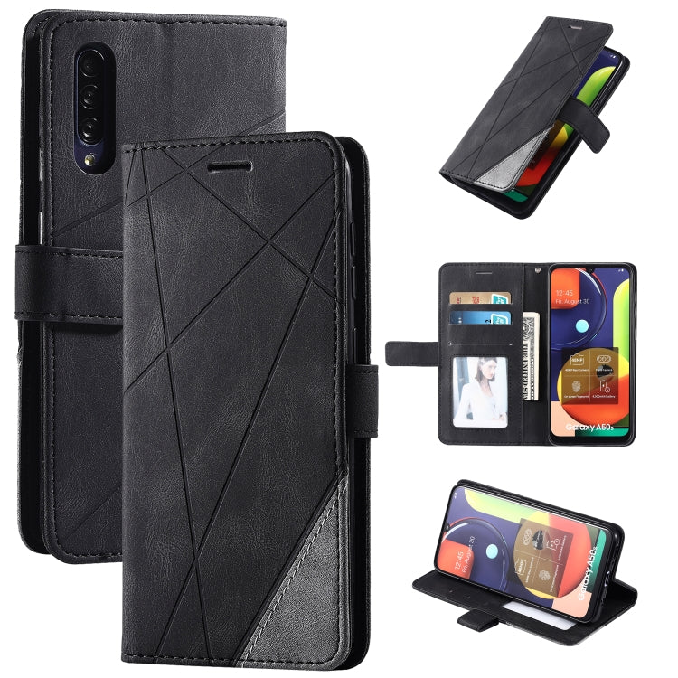 Skin Feel Splicing Horizontal Flip Leather Case with Holder & Card Slots & Wallet & Photo Frame, For Samsung Galaxy S20, For Samsung Galaxy S20 Plus, For Samsung Galaxy S20 Ultra, For Samsung Galaxy S8, For Samsung Galaxy J6, For Samsung Galaxy A50    ...