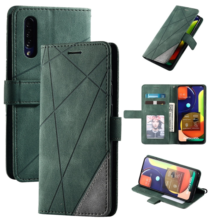 Skin Feel Splicing Horizontal Flip Leather Case with Holder & Card Slots & Wallet & Photo Frame, For Samsung Galaxy S20, For Samsung Galaxy S20 Plus, For Samsung Galaxy S20 Ultra, For Samsung Galaxy S8, For Samsung Galaxy J6, For Samsung Galaxy A50    ...
