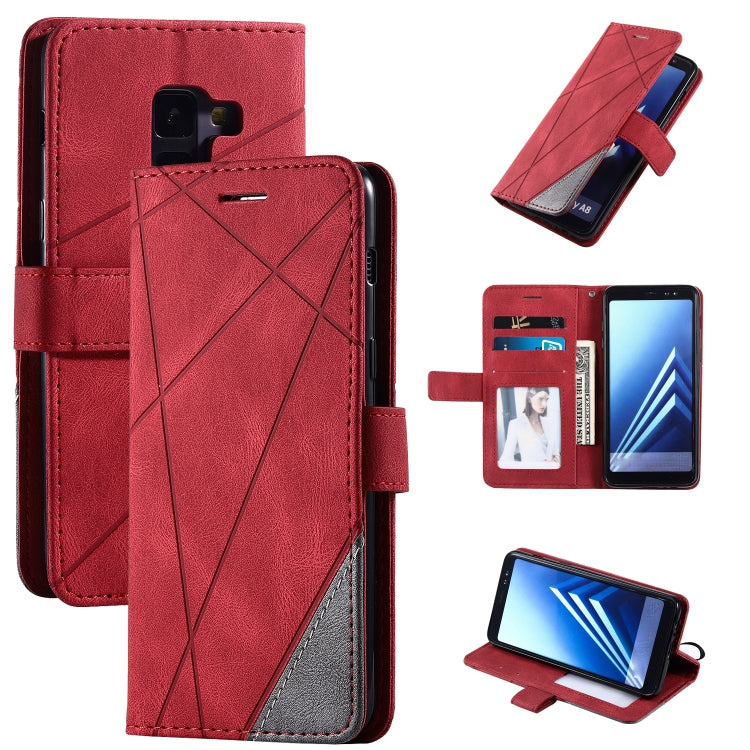 Skin Feel Splicing Horizontal Flip Leather Case with Holder & Card Slots & Wallet & Photo Frame, For Samsung Galaxy S20, For Samsung Galaxy S20 Plus, For Samsung Galaxy S20 Ultra, For Samsung Galaxy S8, For Samsung Galaxy J6, For Samsung Galaxy A50    ...