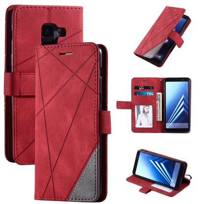Skin Feel Splicing Horizontal Flip Leather Case with Holder & Card Slots & Wallet & Photo Frame, For Samsung Galaxy S20, For Samsung Galaxy S20 Plus, For Samsung Galaxy S20 Ultra, For Samsung Galaxy S8, For Samsung Galaxy J6, For Samsung Galaxy A50    ...