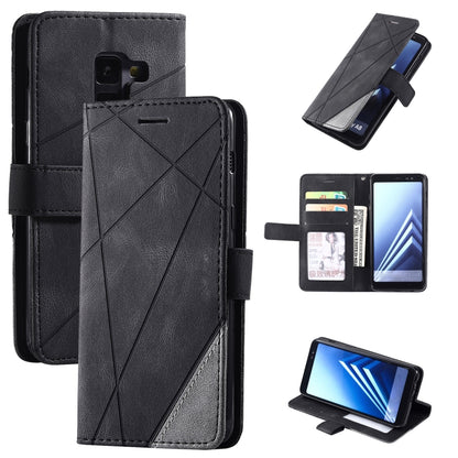 Skin Feel Splicing Horizontal Flip Leather Case with Holder & Card Slots & Wallet & Photo Frame, For Samsung Galaxy S20, For Samsung Galaxy S20 Plus, For Samsung Galaxy S20 Ultra, For Samsung Galaxy S8, For Samsung Galaxy J6, For Samsung Galaxy A50    ...