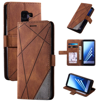 Skin Feel Splicing Horizontal Flip Leather Case with Holder & Card Slots & Wallet & Photo Frame, For Samsung Galaxy S20, For Samsung Galaxy S20 Plus, For Samsung Galaxy S20 Ultra, For Samsung Galaxy S8, For Samsung Galaxy J6, For Samsung Galaxy A50    ...
