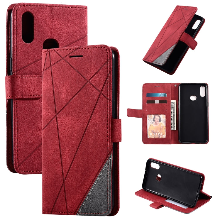 Skin Feel Splicing Horizontal Flip Leather Case with Holder & Card Slots & Wallet & Photo Frame, For Samsung Galaxy S20, For Samsung Galaxy S20 Plus, For Samsung Galaxy S20 Ultra, For Samsung Galaxy S8, For Samsung Galaxy J6, For Samsung Galaxy A50    ...