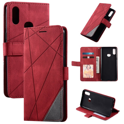 Skin Feel Splicing Horizontal Flip Leather Case with Holder & Card Slots & Wallet & Photo Frame, For Samsung Galaxy S20, For Samsung Galaxy S20 Plus, For Samsung Galaxy S20 Ultra, For Samsung Galaxy S8, For Samsung Galaxy J6, For Samsung Galaxy A50    ...