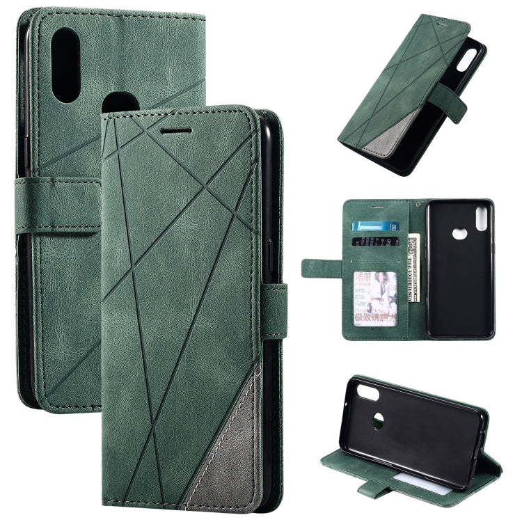 Skin Feel Splicing Horizontal Flip Leather Case with Holder & Card Slots & Wallet & Photo Frame, For Samsung Galaxy S20, For Samsung Galaxy S20 Plus, For Samsung Galaxy S20 Ultra, For Samsung Galaxy S8, For Samsung Galaxy J6, For Samsung Galaxy A50    ...
